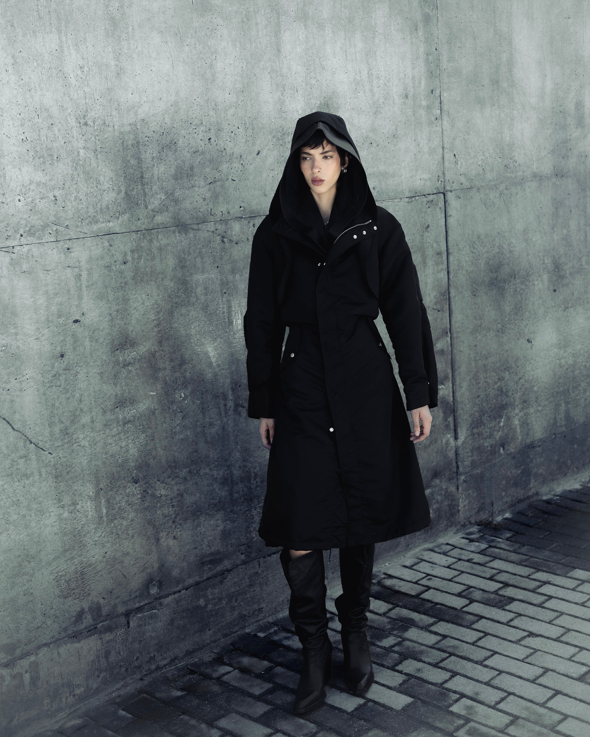 Kabut Nylon Parka Black