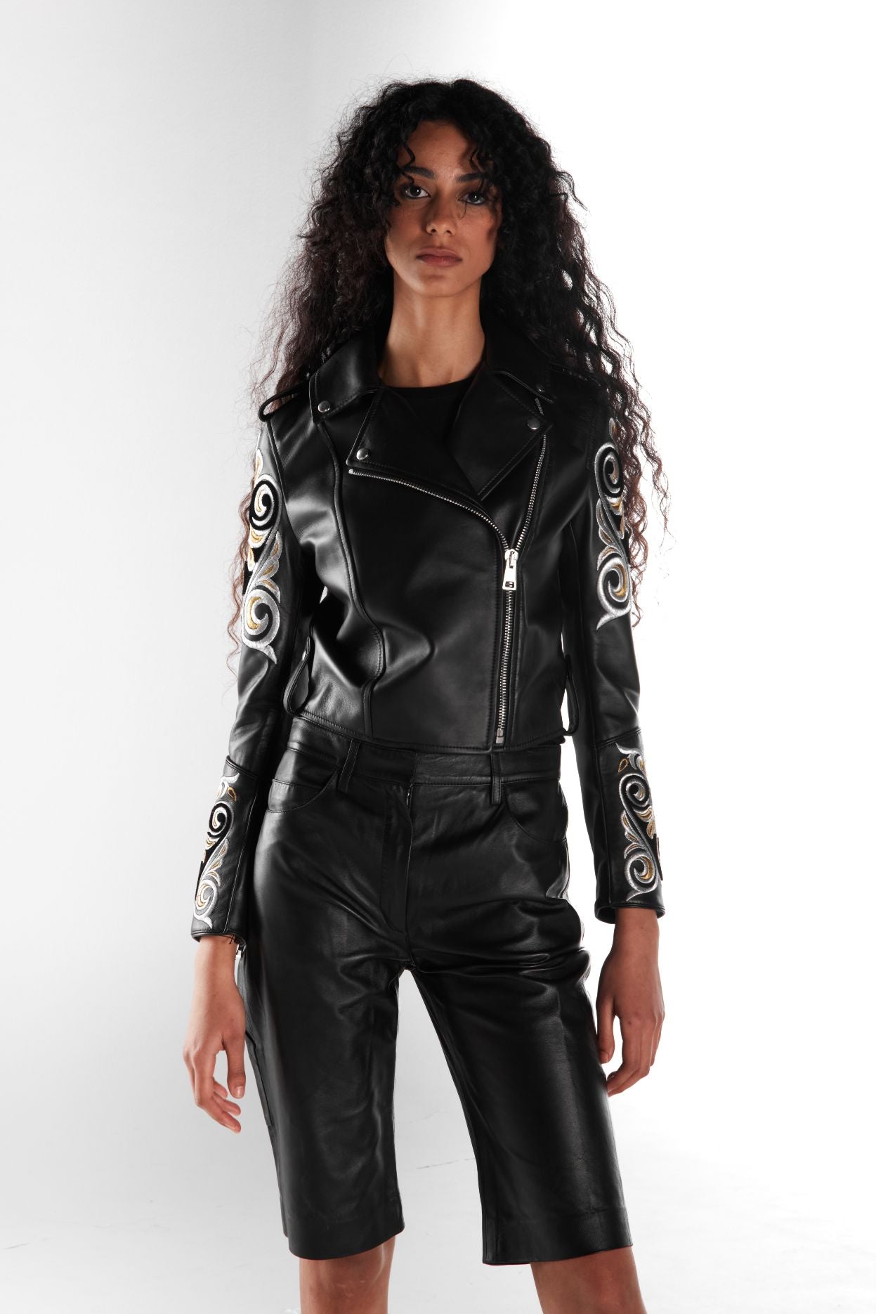 Libya 03 Leather Biker Jacket
