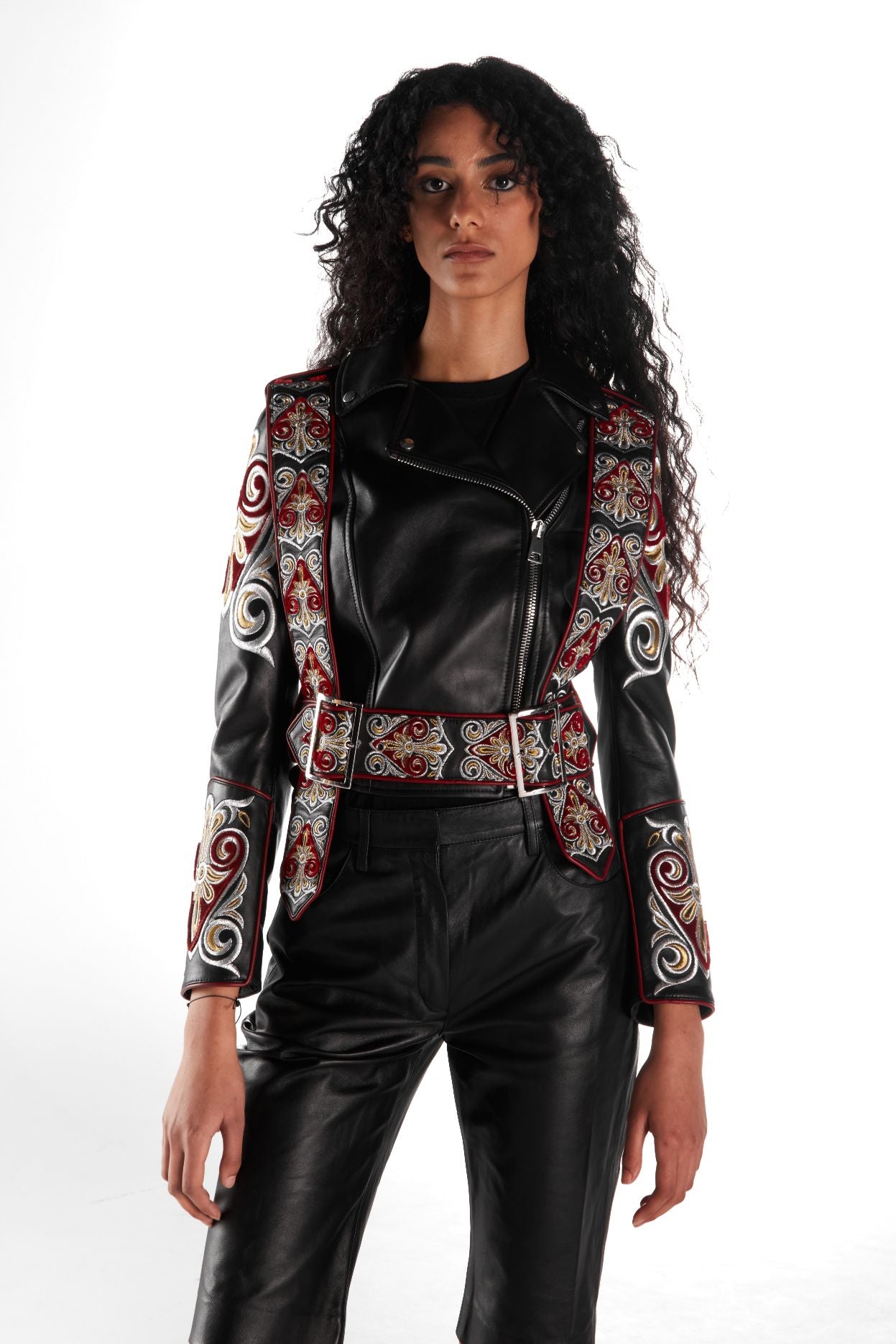 Libya Leather Biker Jacket