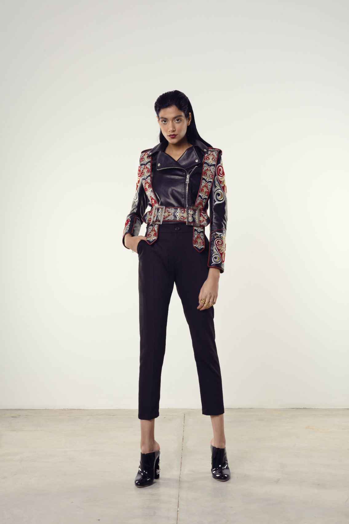 Libya Leather Biker Jacket