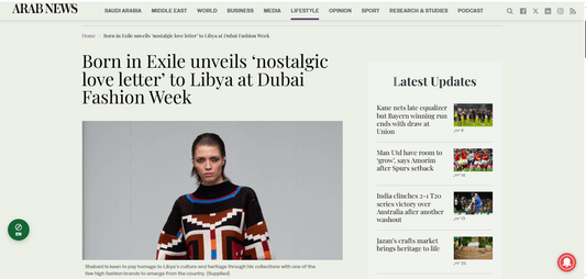 Born in Exile unveils ‘nostalgic love letter’ to Libya at Dubai Fashion Week