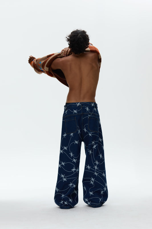 Barbwire Denim Pants