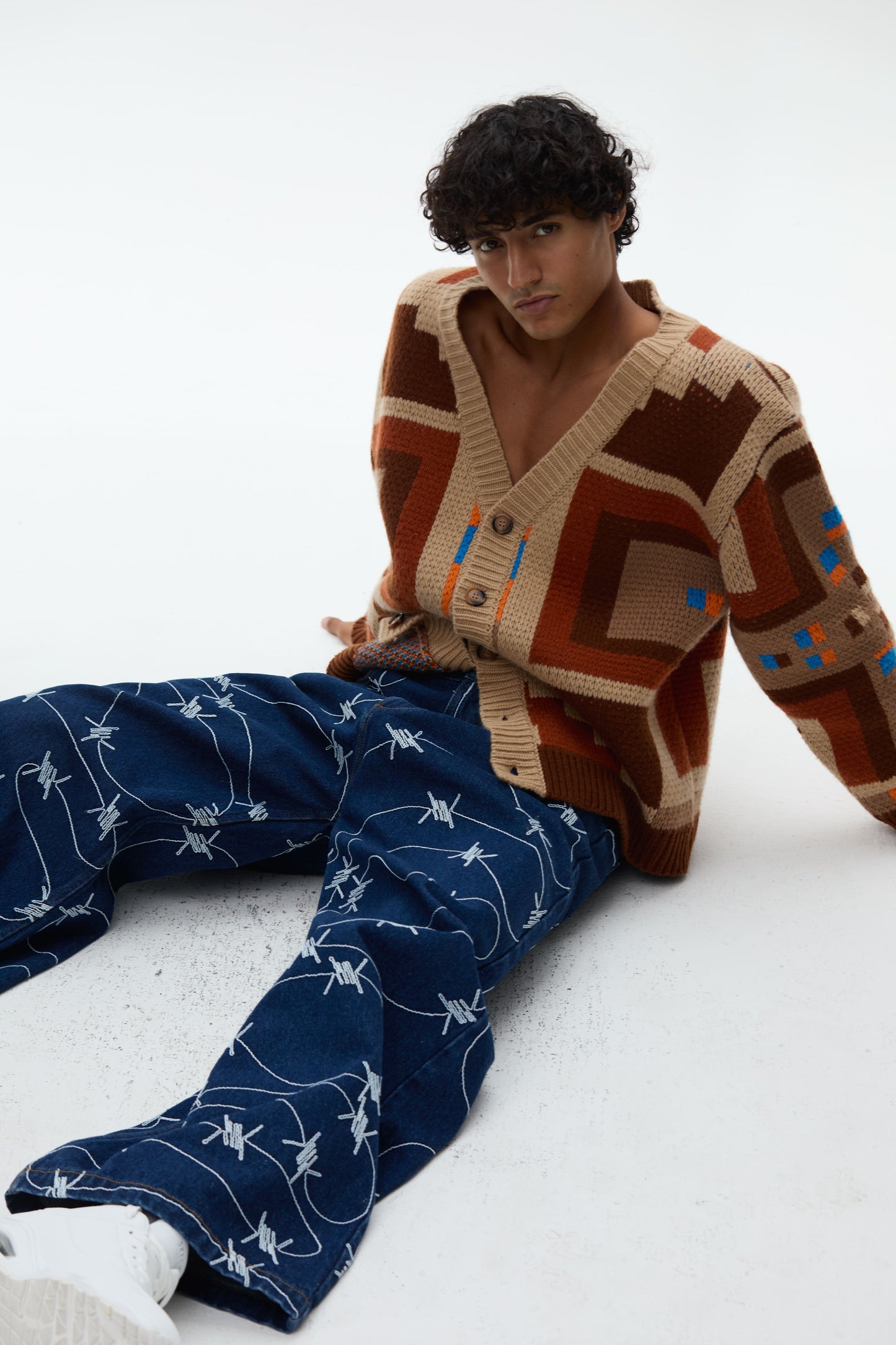 Barbwire Denim Pants