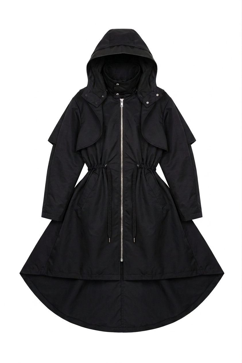 Kabut Nylon Parka Black