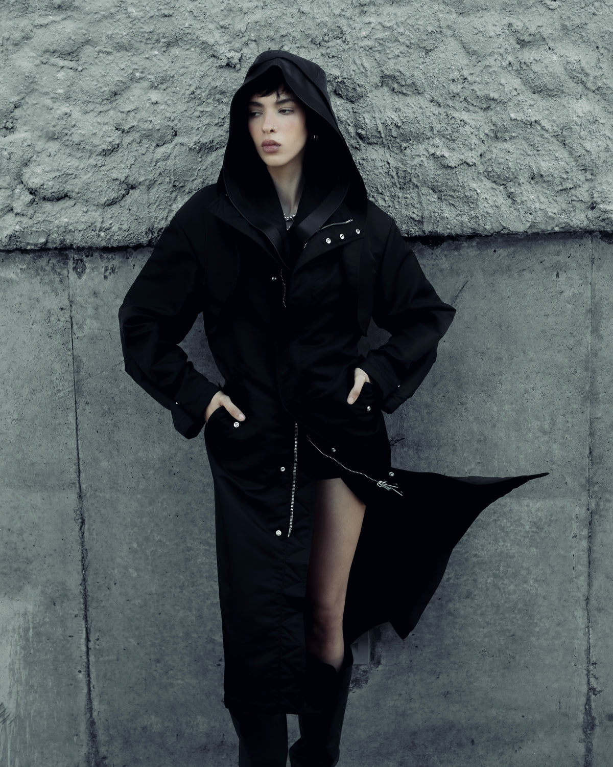 Kabut Nylon Parka Black
