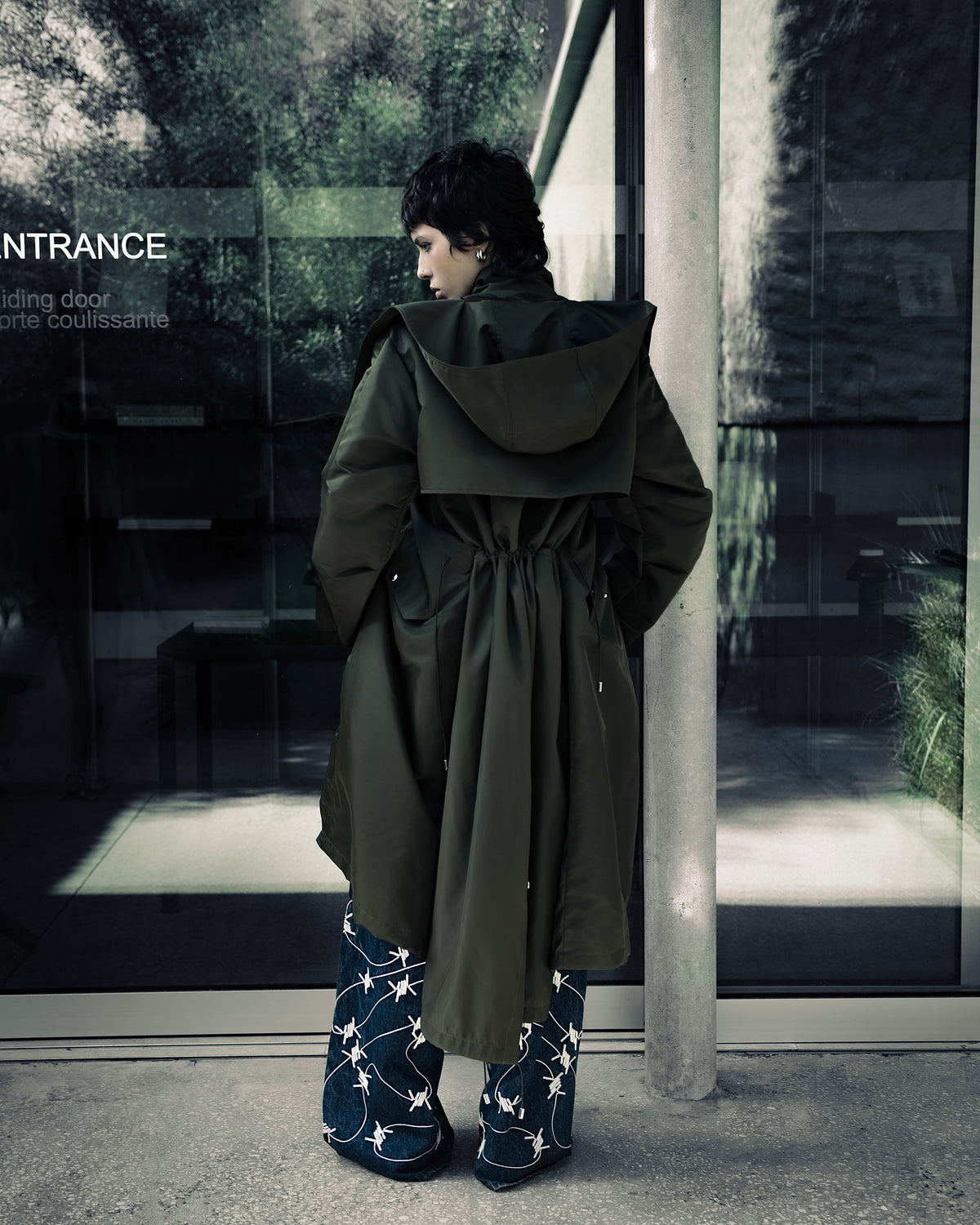 Kabut Nylon Parka Olive Green