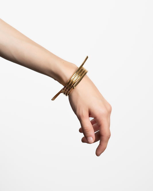 FOUR TWIST CUFF BANGLE