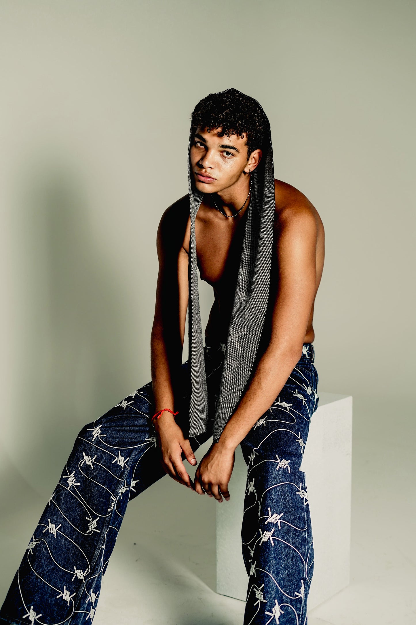 Barbwire Denim Pants